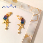 ★Blue Starlight ピアス or イヤリング