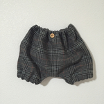グレーチェックのかぼちゃパンツ