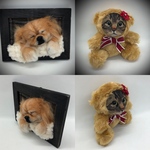 wanglin 様専用　🐶愛犬さんのオーダーフレーム　くまの着ぐるみ小オーダメイド　