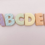 アルファベットアイシングクッキー