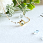 ⭐︎特集掲載⭐︎ 宝石質アクアマリンAAA 5mm ベゼルネックレス 14kgf 藍玉