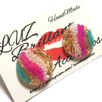 カラフルビーズ★ピアス&イヤリング A