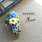 ムスカリブルーcorsage コサージュ＆ヘアーアクセサリー入学式 卒業式 結婚式（2way）#0030