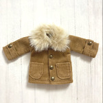 オビツ11サイズ服＊ファー付きコーデュロイジャケット＊マスタード