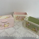 (N様オーダー品）トールペイント・小物入れ3点セット