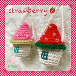 🍓いちごの屋根のおうちポシェット🍓色を選んでね♡