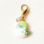 小鳥さん　梅の花　チャーム　ストラップ　ハンドメイド