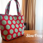 ちっちゃbag ドット レッド系