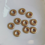 再販無し◆ デッドストック 10mm チェコビーズ　ゴールド