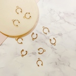 【再入荷】【6個】14kgp　高品質メッキ　下カンタイプ　イヤーカフ　パーツ イヤリング　アクセサリーパーツ　ハンドメイド