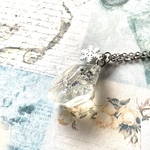再販　雪華鉱石のネックレス・3(レジンアクセサリー)