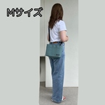 【内布選べます】帆布ショルダーM《ブルーグレー》帆布バッグ　サコッシュ　くすみカラー