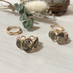ボタニカル押し花のリング💍2個セット◎