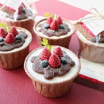 甘く香る チョコカップケーキ キャンドル　～sweet choco cupcake No.2～