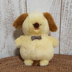 ほほえみ子犬のぬいぐるみ（クリーム×キャメル）