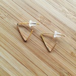 三角ピアス【14KGF】