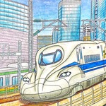 描き鉄ポストカード3枚セット（東京の鉄道）