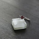 ロードライトガーネット　ハートシェイプリング　SILVER925　