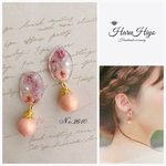 №2610 ❁¨̮ かすみ草の宝石レジンピアス・イヤリング