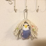 wakaさまオーダー品☆インコちゃん用アマビエちゃんウイッグ