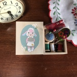 手のひらの裁縫箱「春のうさぎさん」