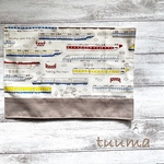 幼稚園　保育園《ランチョンマット》新幹線×グレージュ