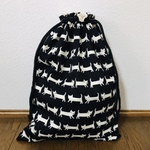 ニャンコボーダーのお着替え袋