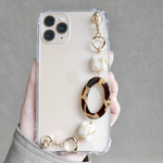 127. キーリングハンガー　スマホケース　iPhoneケース　ストラップ　全機種　スマホチェーン　スマホリング　キーリング　キーリングチェーン　Androidケース　ブラウン　アニマル　カーキ