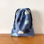 巾着袋 23×18/saaristo:blue