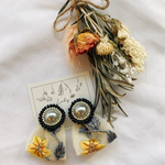 新作！◆yellow flowerインド刺繍ピアス/イヤリング◆