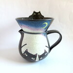 奥田あかね　ドリッパーセット＊茜色の月夜の猫B