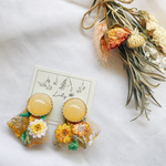 新作！◆yellowレトロインド刺繍ピアス/イヤリング◆
