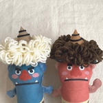 節分 ♥︎ 鬼つの ヘアクリップ　ヘアバンド　ブラウン