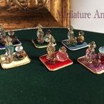 再販！　ミニチュア置物　エレガントなパフュームボトル　トレー　小