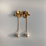 No.144  【 ウェディング ブライダル ピアス イヤリング アクセサリー ブライダル　アクセサリー　結婚式 花嫁 ウェディング　お呼ばれ　映え　おしゃれ　かわいい　韓国 パール　シンプル　 】