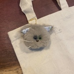 保護猫チャリティキーホルダー【オッドアイミルクティさん】