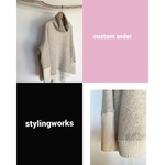 Custom order 作品(Recycle Wool ×Alpaca Knit design TOPS）