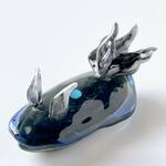 ［依頼品］U271　宇宙を宿すガラスのウミウシ［煙］