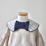 bowtie bib(blue check)
