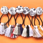 北欧おめかしタッセルへアゴム