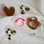 【フクロモモンガ用】顔はめミニ プードル帽子🐩🤎❤️
