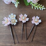 つまみ細工　桜の髪飾り