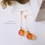 オレンジピアス/イヤリング