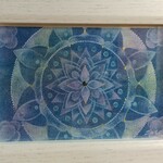 曼荼羅アート   ブルー系
