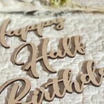 木製 / レターバナー HappyBirthday 誕生日 バースデー 写真 フォト 飾り 壁 パーティー アイテム ウッド ガーランド Half