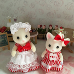 シルバニア＊お母さんと女の子のお洋服＊ウエイトレス