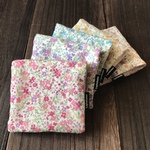 □1008 4重ガーゼ ミニハンカチ5P PETITES FLEURS