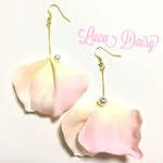 春ピアスpink orange*＊