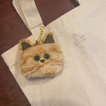 保護猫チャリティキーホルダー【茶トラ抹茶さん】