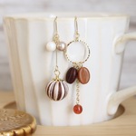 カフェラテ＊コーヒーピアス・イヤリング